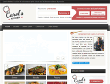 Tablet Screenshot of carolskitchen.fr